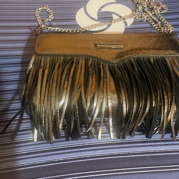 Rebecca Minkoff Gold Fringe Clutch - Picture 6 of 7